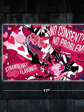 Hazbin Hotel Strawberry Flavored Velvette poster - 11x17 tv wall art print merch